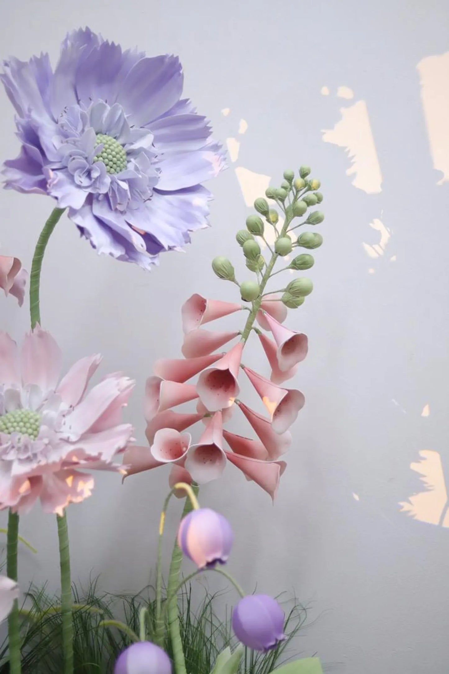 Giant Handmade Floral Garden Decor Set - Luxury Paper & Organza Flowers for Weddings, Events & Home Aesthetic